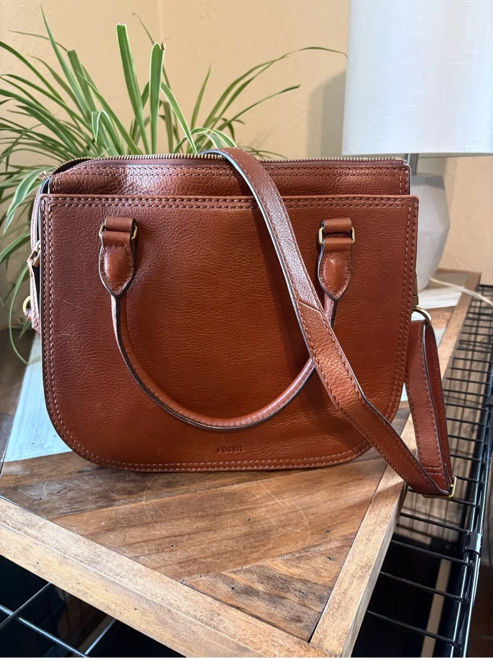 Fossil Ryder Leather Satchel OBO